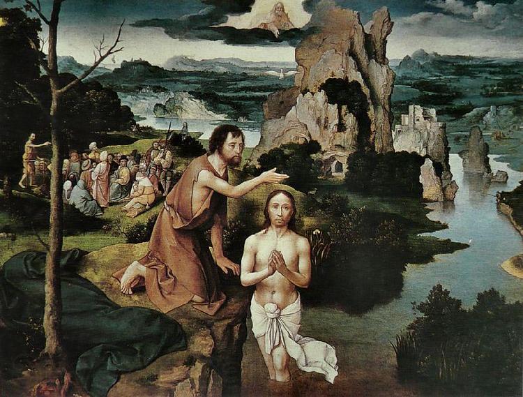 Joachim Patinir Baptism of Christ France oil painting art